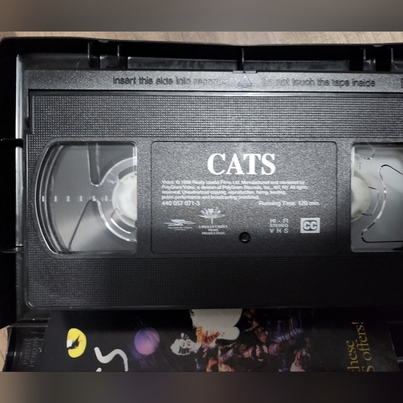 Cats the Musical VHS* 1998* Complete With Insert - Picture 3 of 7